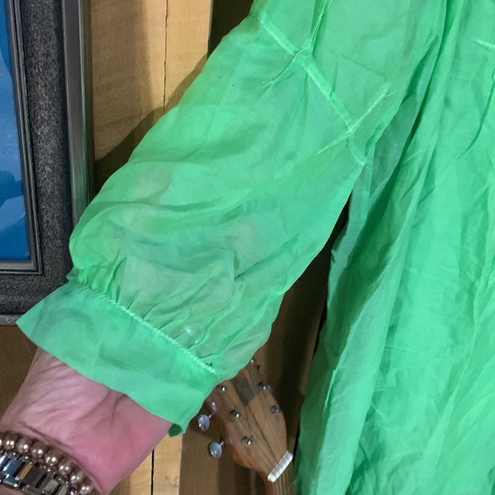 Max studio specialty products, bright green mini dress - Picture 4 of 6